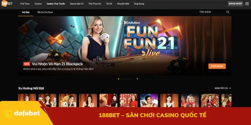 188Bet – Sân chơi casino quốc tế