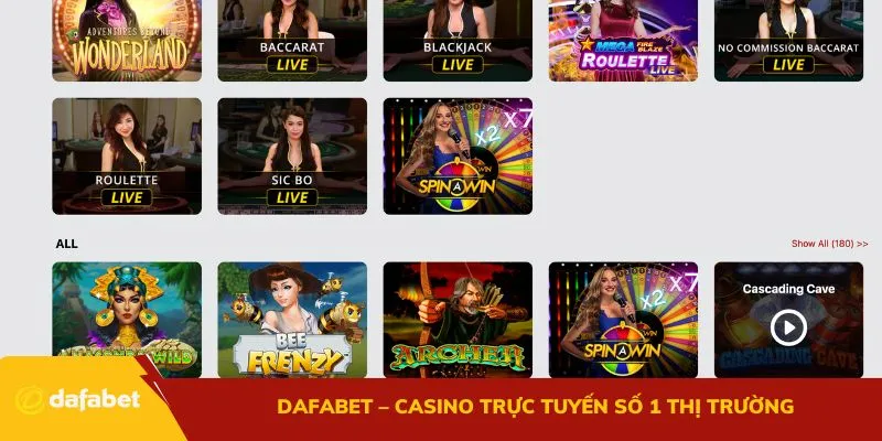 Dafabet – Casino trực tuyến số 1 thị trường
