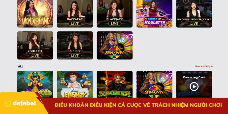 Điều khoản và điều kiện cá cược cùng trách nhiệm người chơi