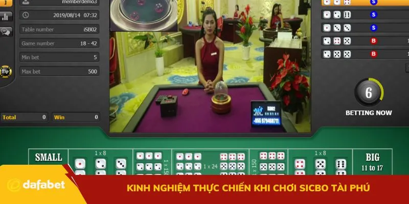 Kinh nghiệm thực chiến khi chơi Sicbo Tài Phú