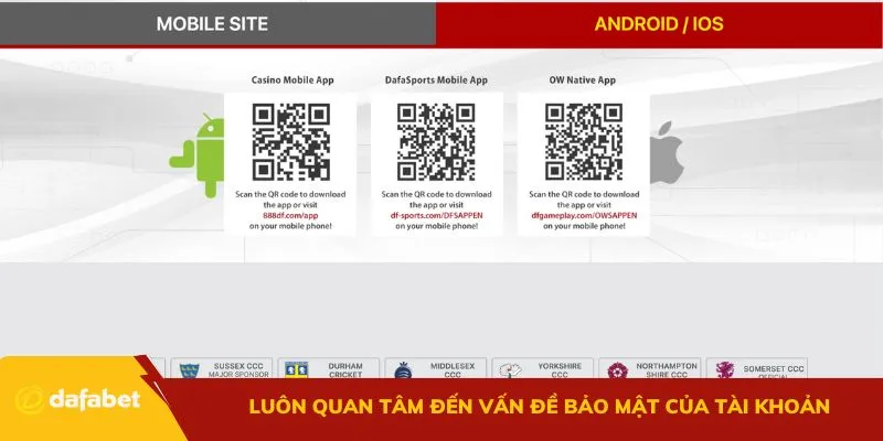 Luôn quan tâm đến vấn đề bảo mật của tài khoản