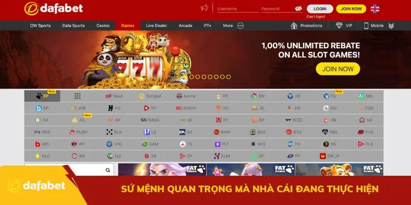 Sứ mệnh quan trọng mà nhà cái đang thực hiện 