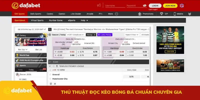 Thủ thuật đọc kèo bóng đá chuẩn chuyên gia
